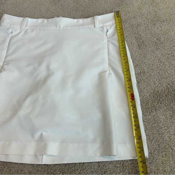 Nine&Nine white golf skort mini skirt Sz 6 - Picture 12 of 15